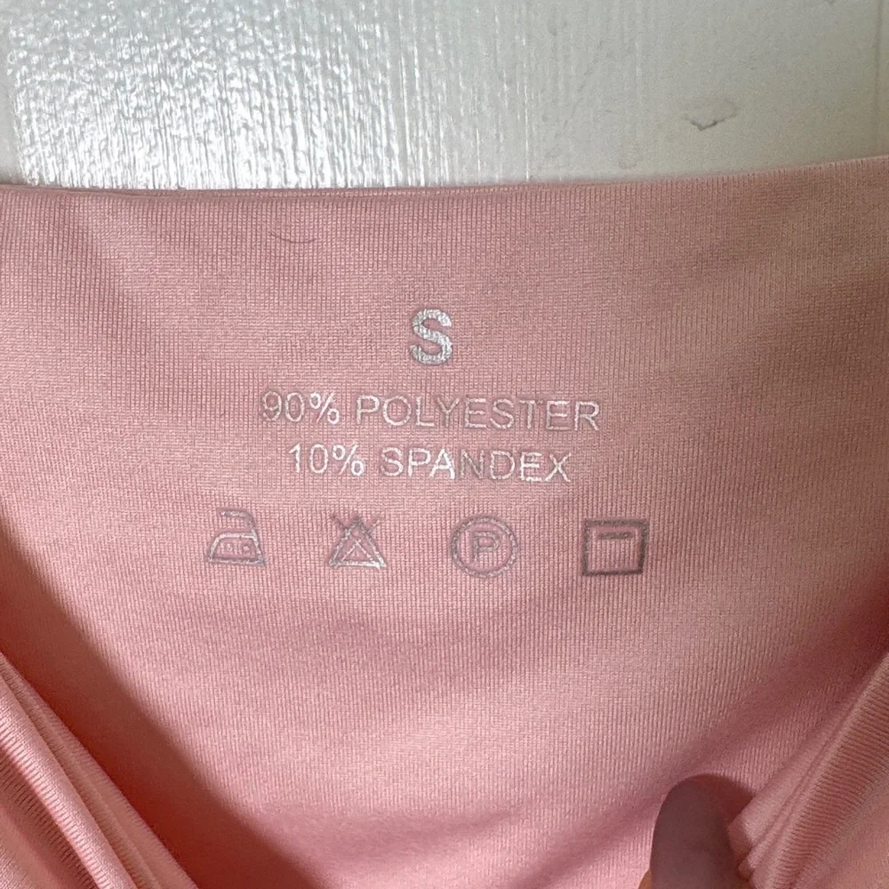 Soft Pink Double Layer Adjustable Strap Cami Tank Buttery Smooth Stretch S Y2K - Picture 3 of 6